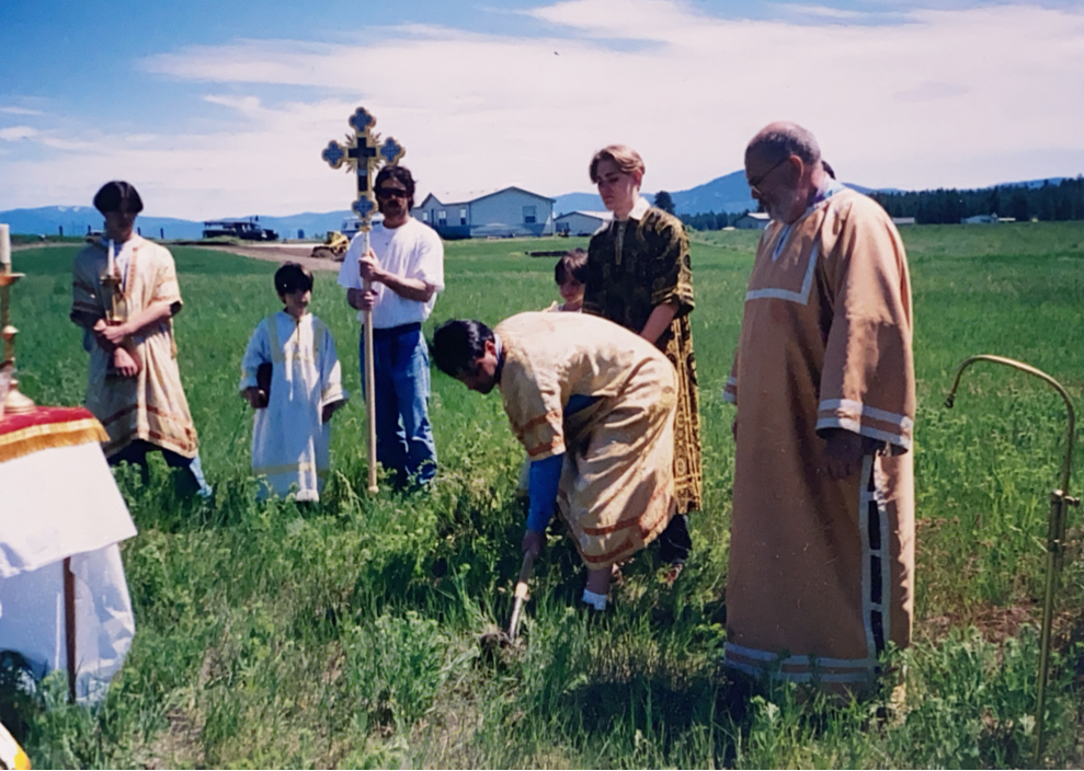 Breaking ground for construction of St. John the Baptist Antiochian orthodox Church